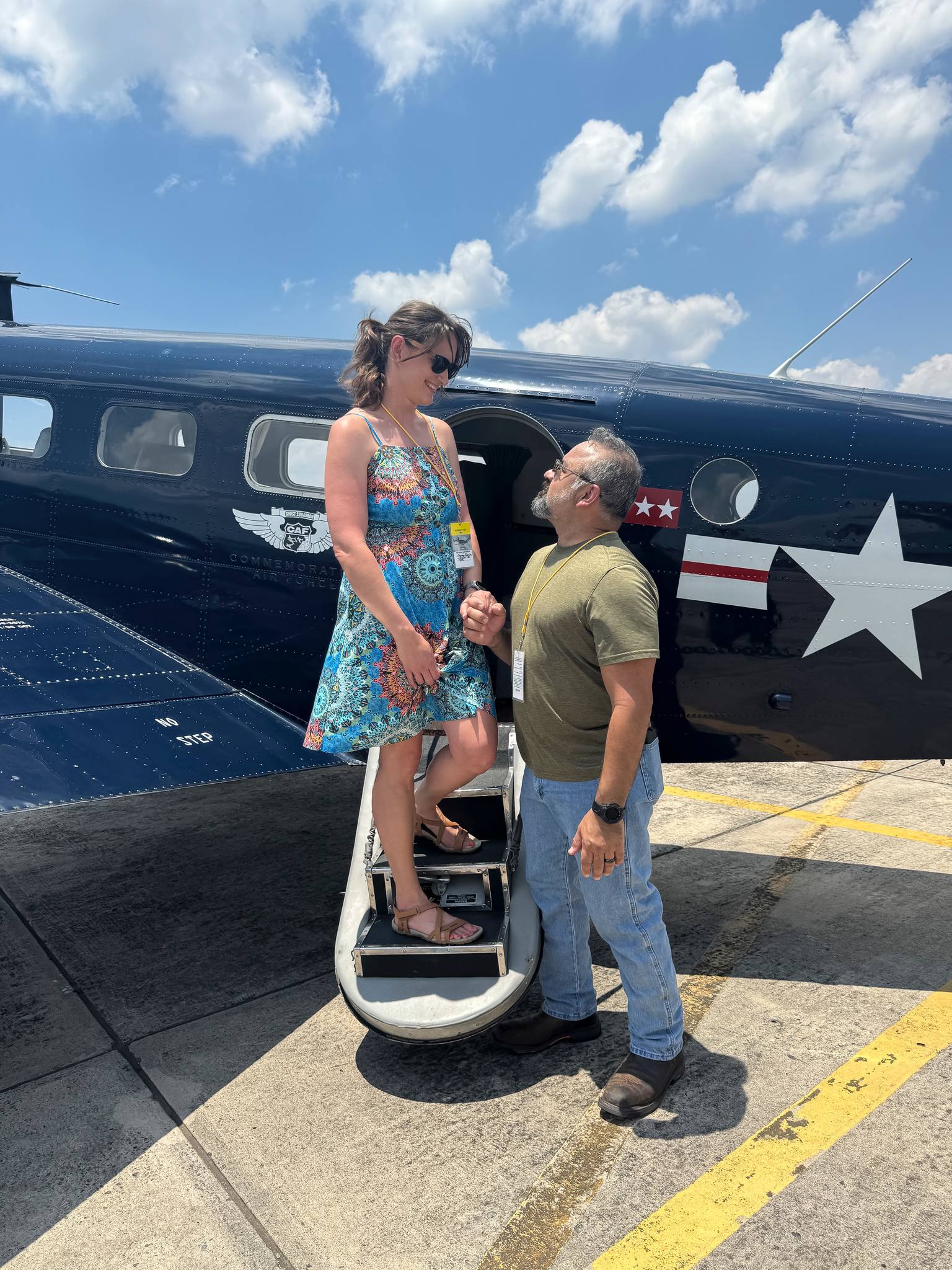 photo of couple with the JRB