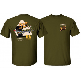 Texas Raiders Attack T-Shirt - Olive Drab