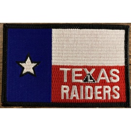 Texas Raiders Texas Flag Sew On Patch