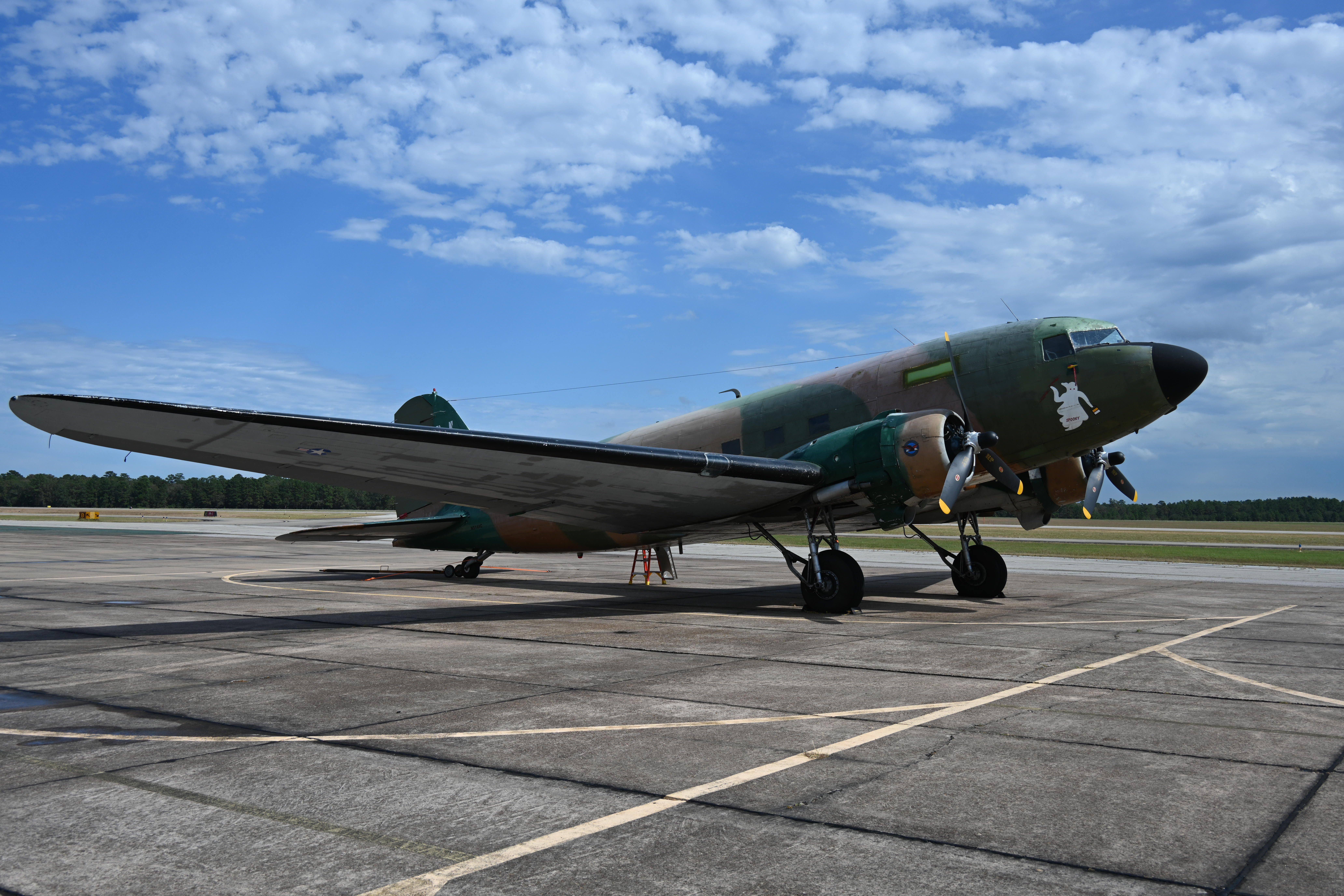 AC-47 in flight photo