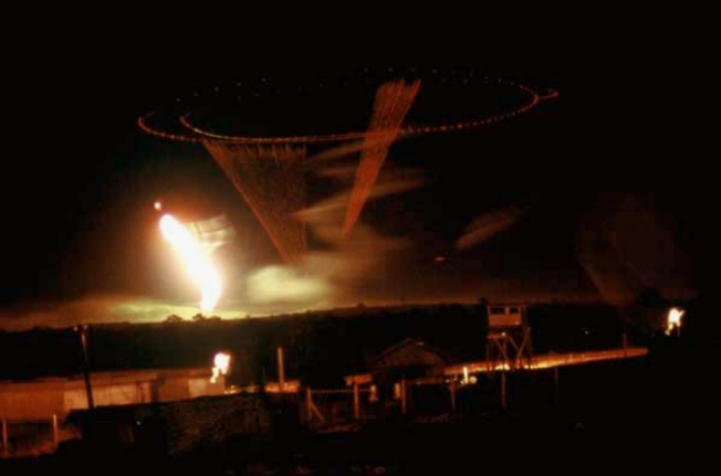 AC-47 Air to Ground Night Fire Mission